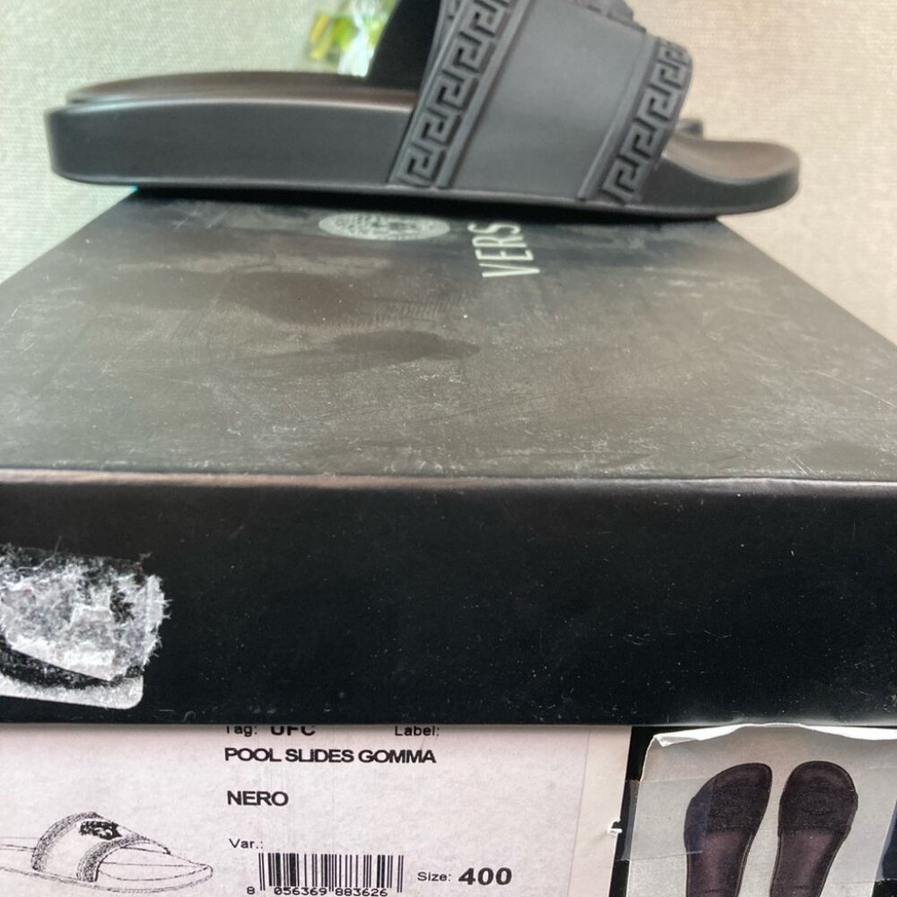 Authentic Versace Black Women’s Medusa Slides Sandals - EU Size 40 = US 9.5 - Picture 7 of 8